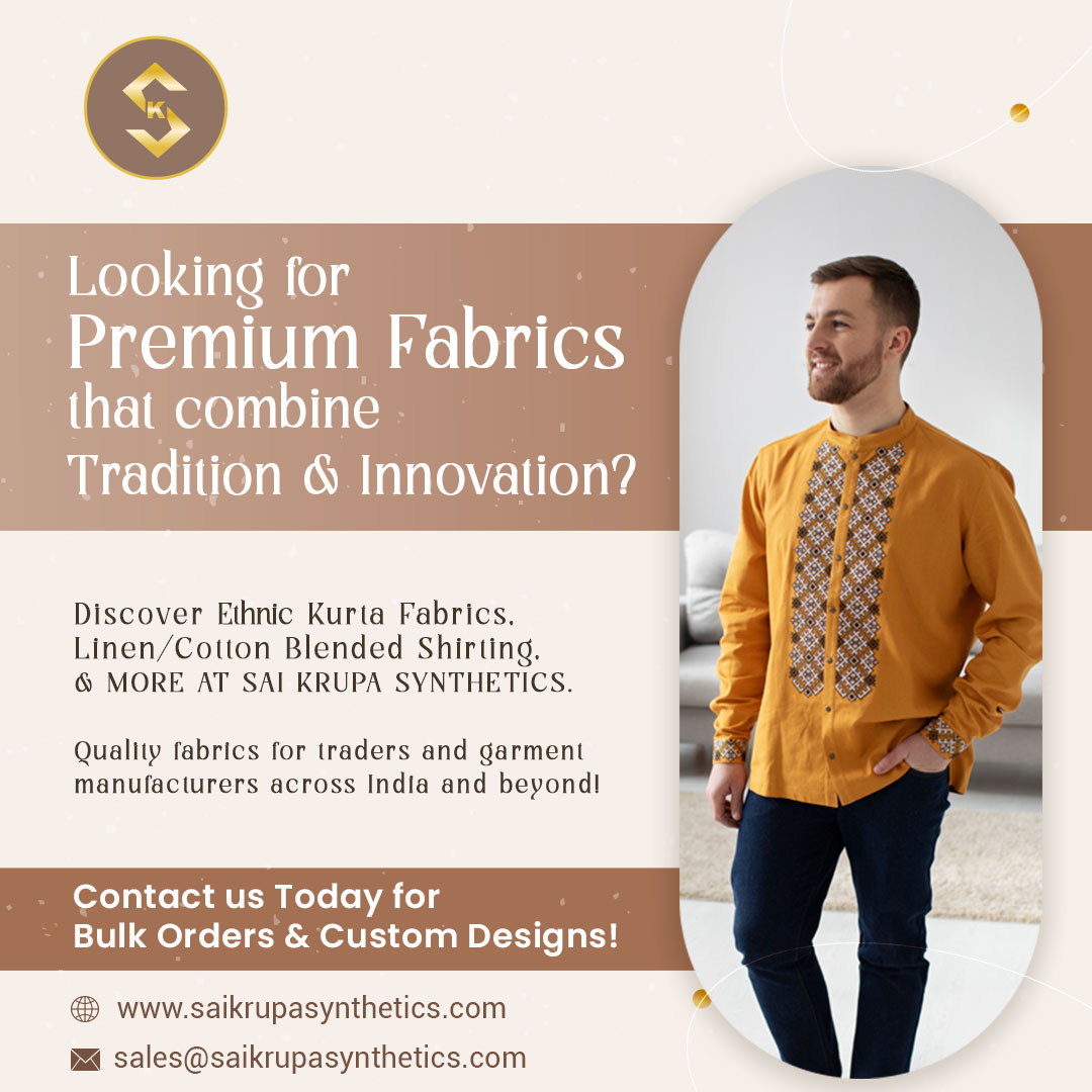 Men Ethnic Fabric Manufacturers in Mumbai, Bhiwandi