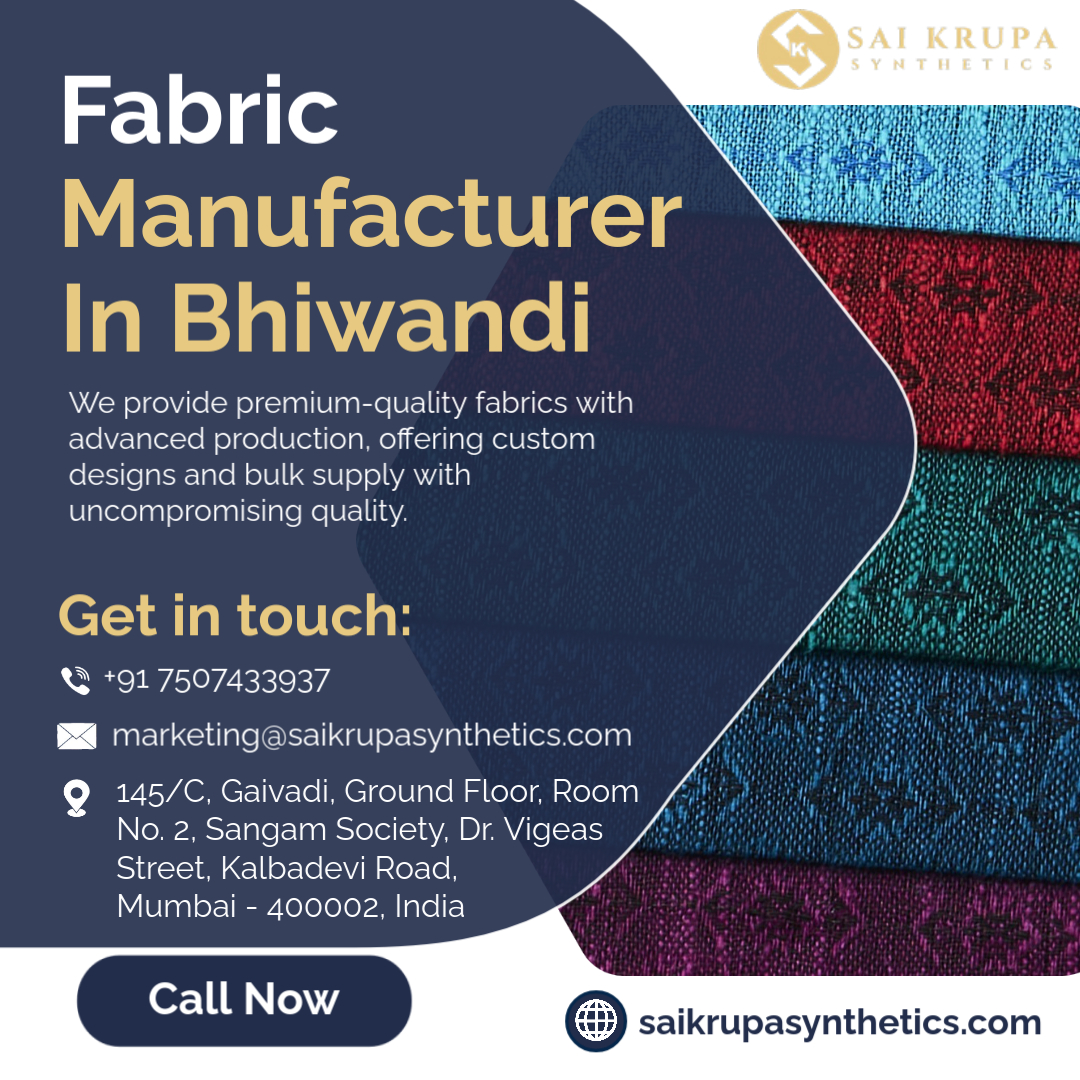 Top Fabric Manufacturer In Bhiwandi